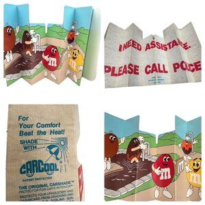 Vintage NOS 1980 M&M CarCool Sun Shade Solar Shield Made In U.S.A. Collectible